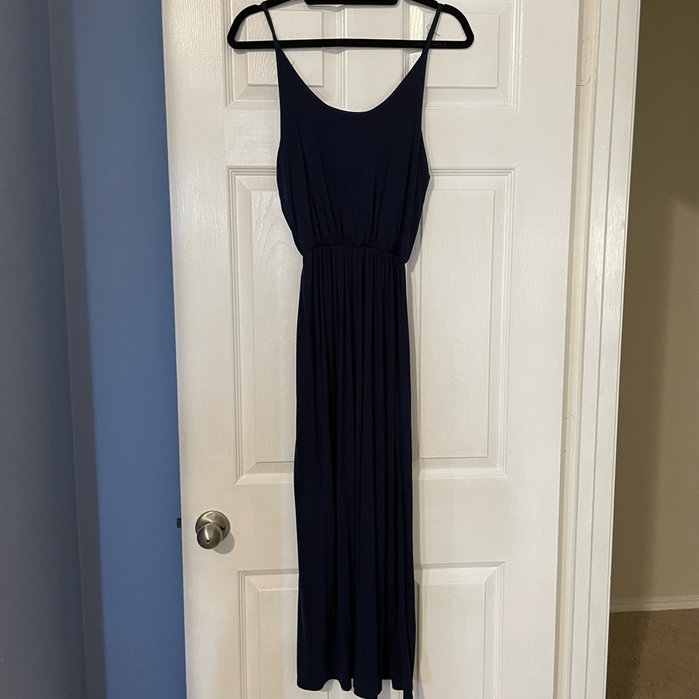 Navy maxi tshirt dress
